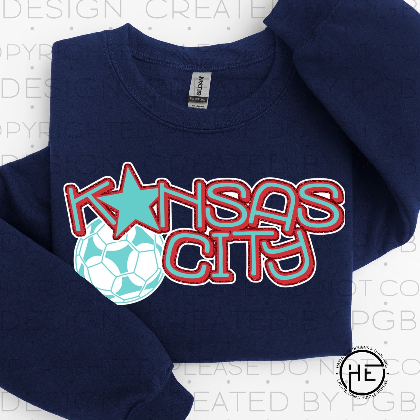 Kansas City Soccer Shield - DTF Transfer