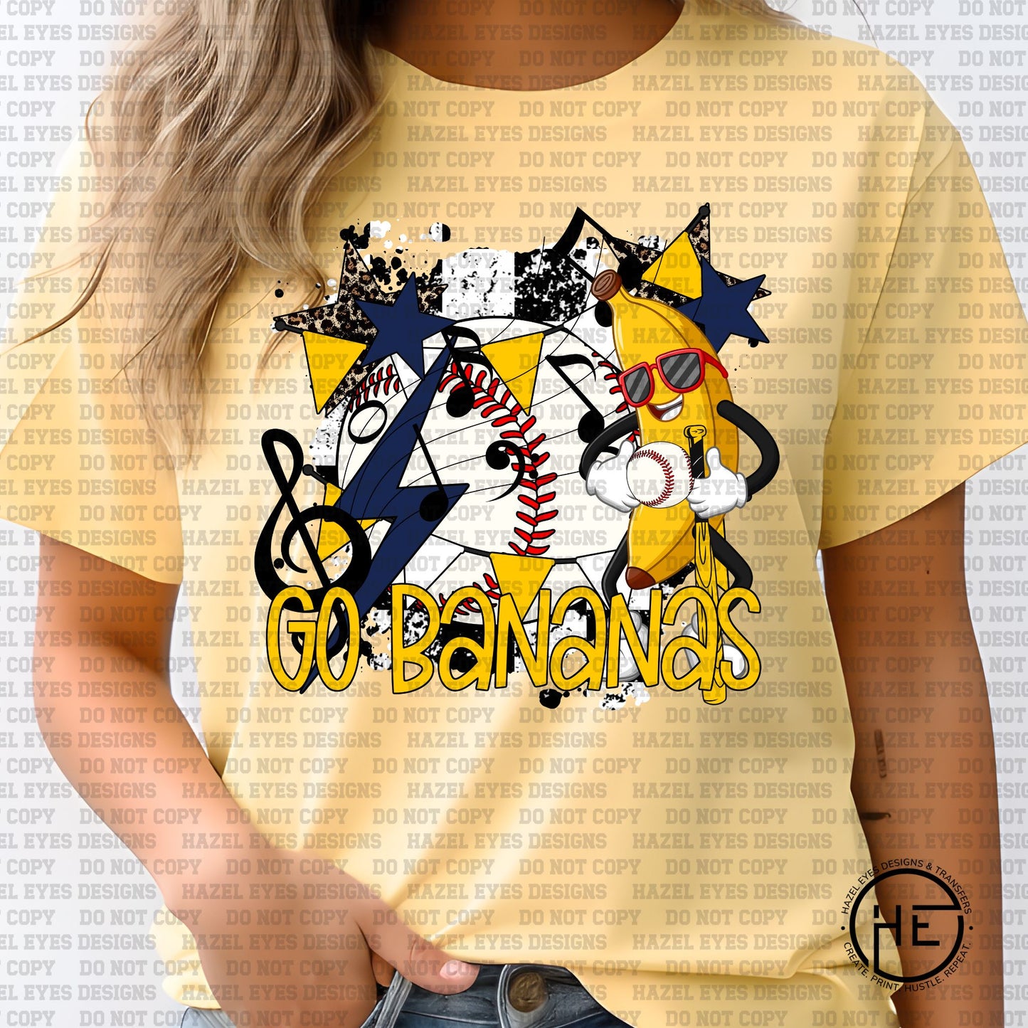 Go Bananas for Baseball - DTF Transfer