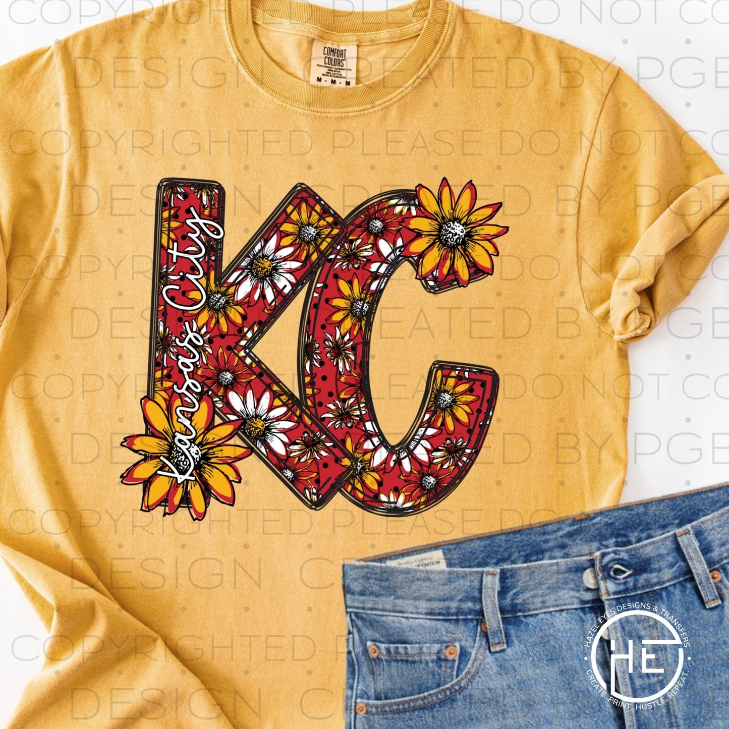 Yellow Sunflower KC - DTF Transfer
