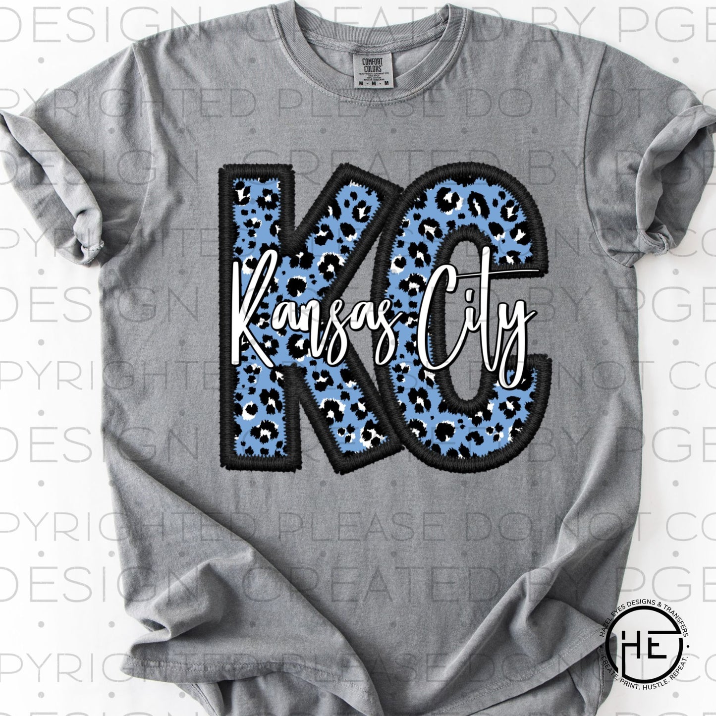 KC Sporting Leopard Stitches- DTF Transfer