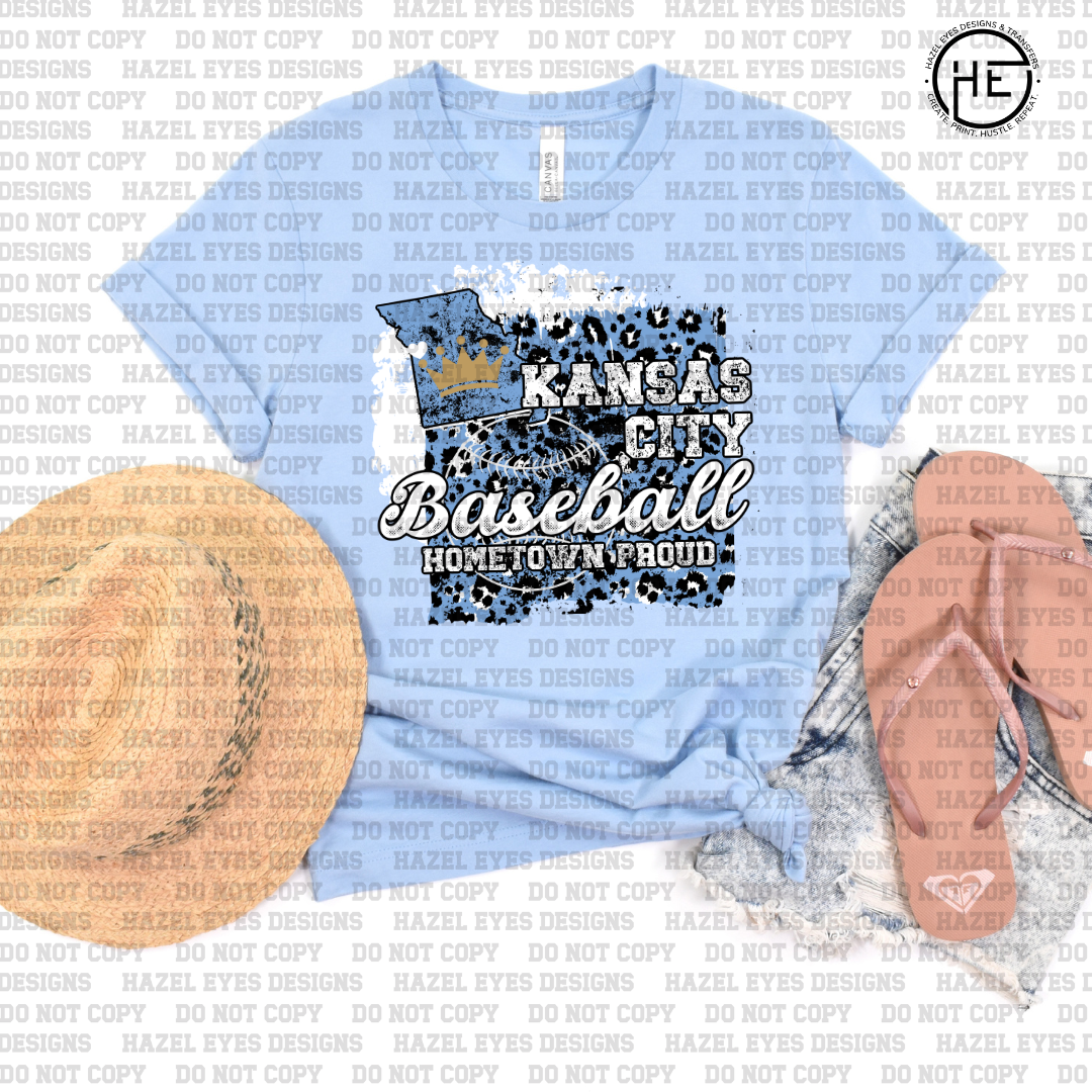 KC Home Town Pride Baseball DTF Transfer