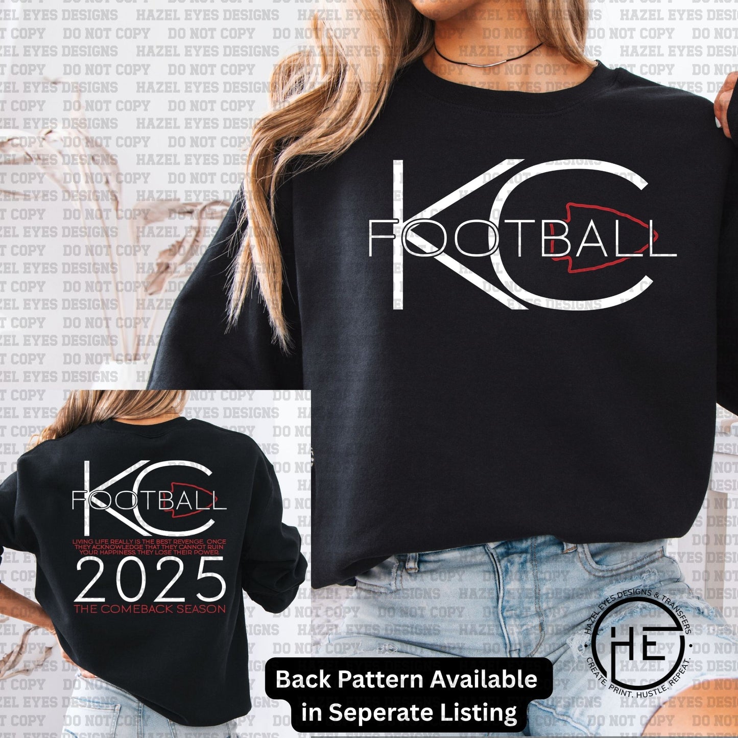 Kansas City Comeback Season Front - DTF Transfer
