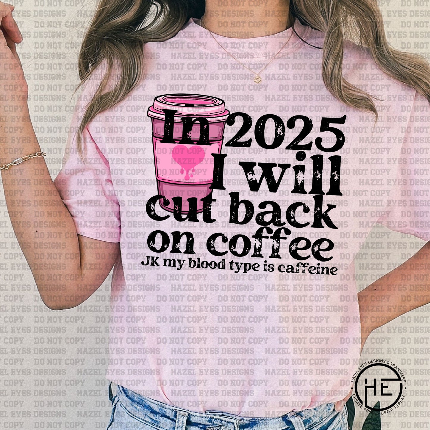 Cut Out Coffee - DTF Transfer