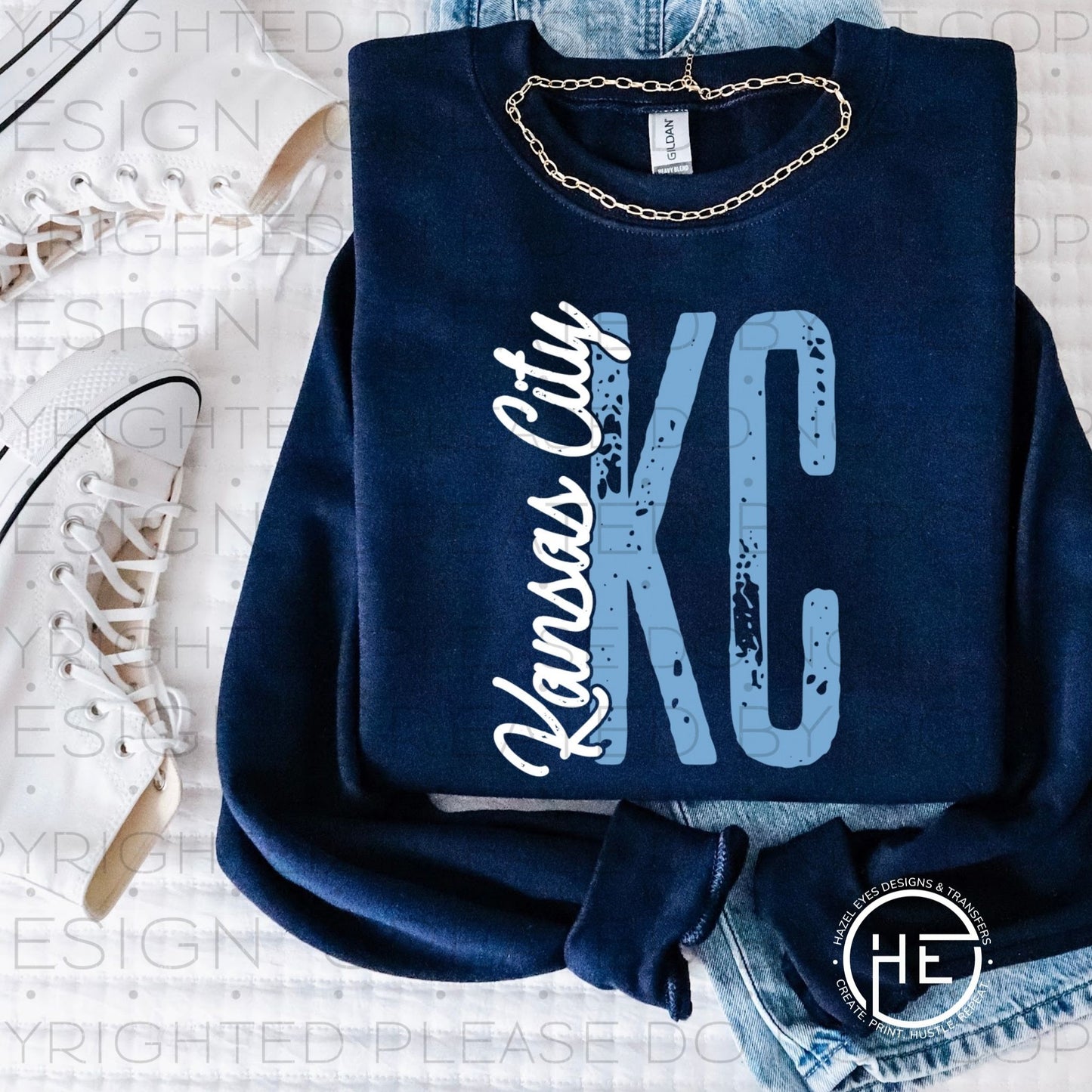 Stick KC Blue - DTF Transfer