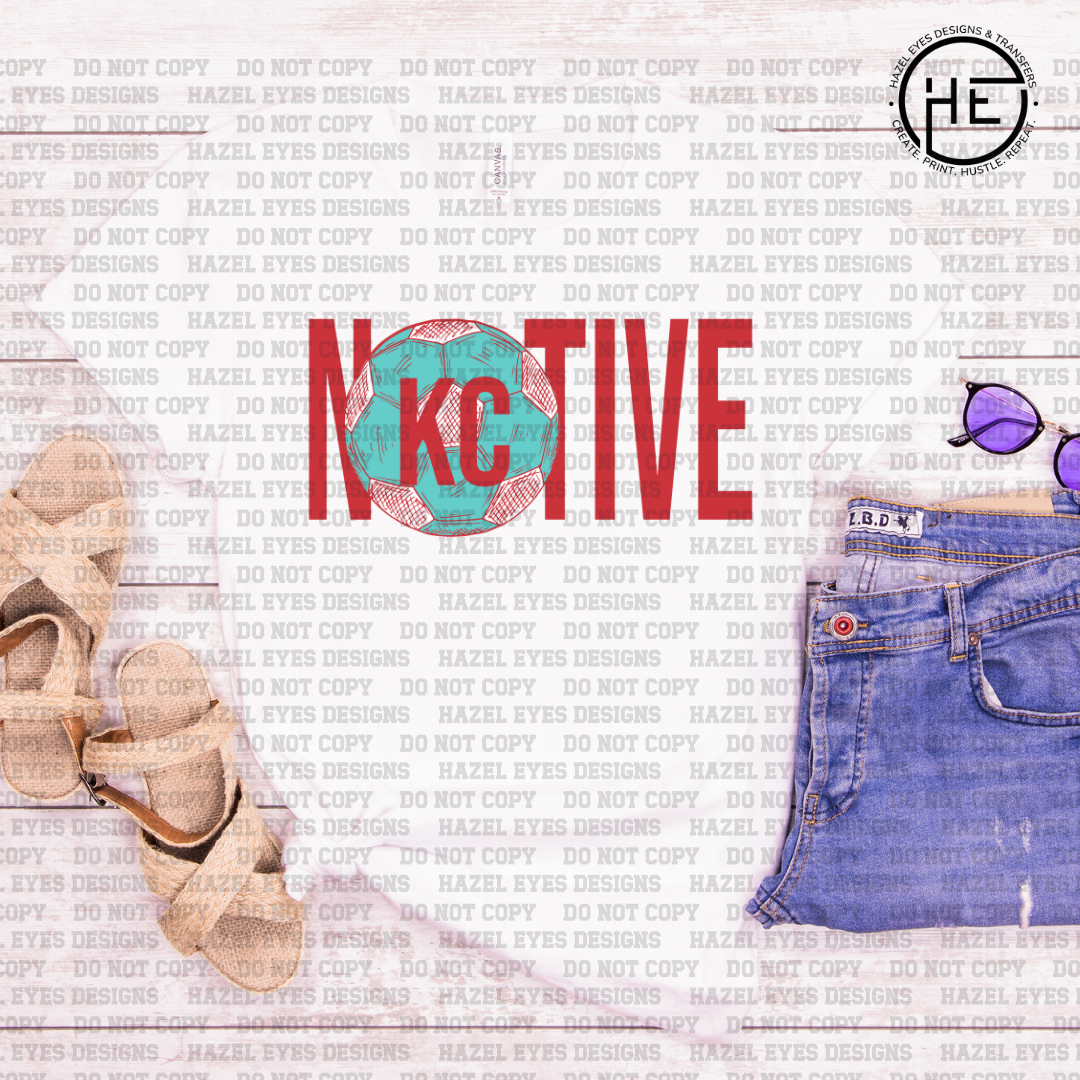 KC Native Soccer Red DTF Transfer