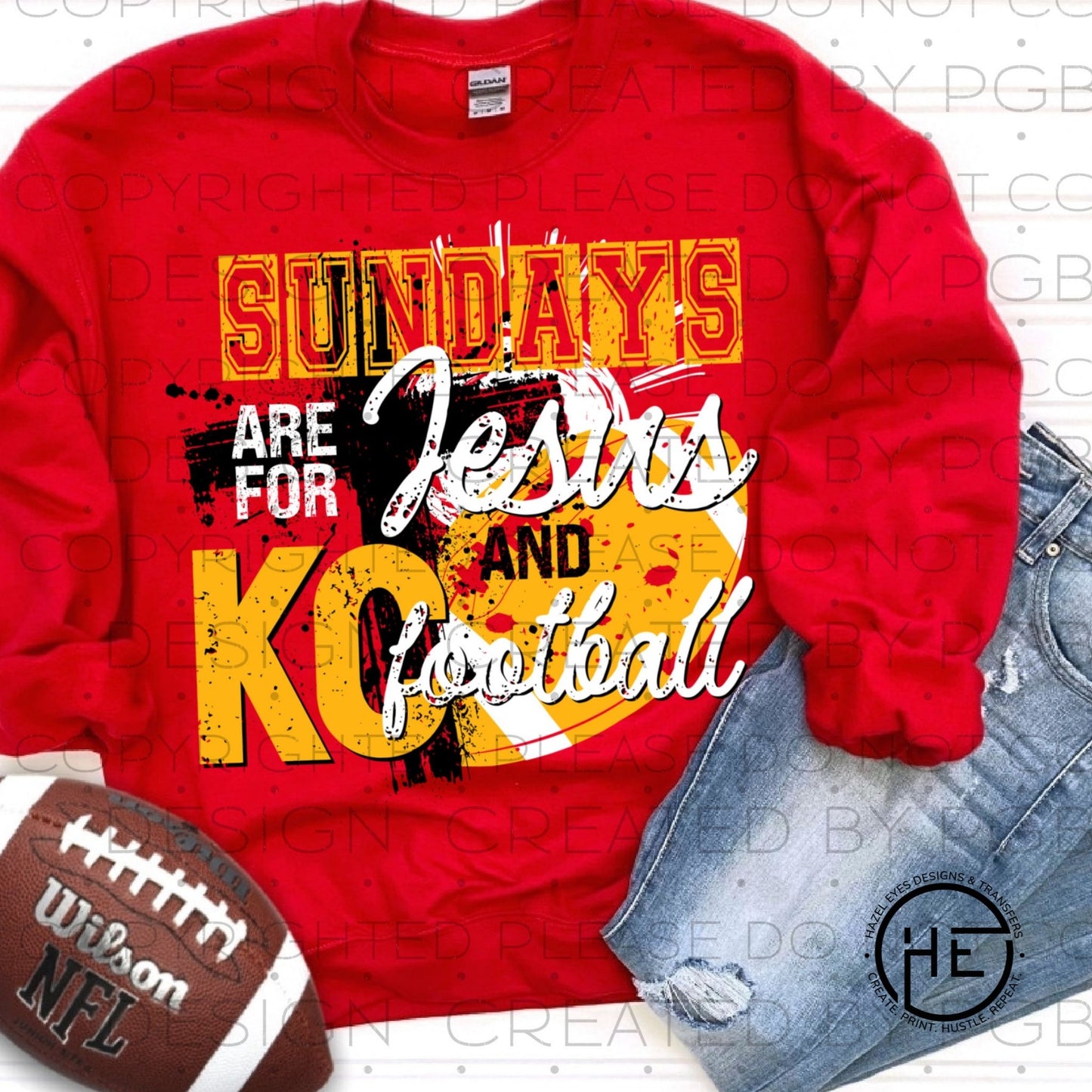 Sundays are for Jesus and football - DTF Transfer