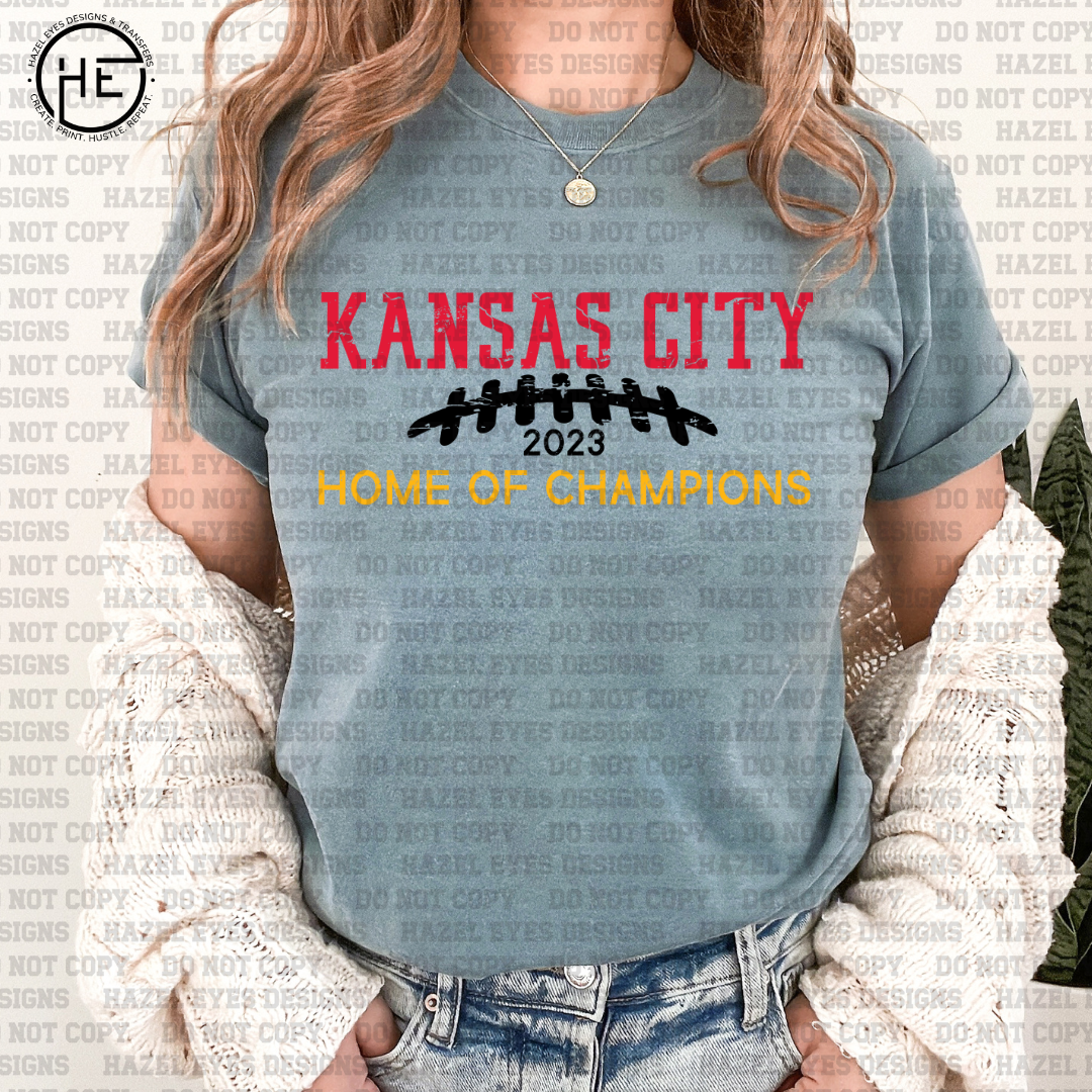 Home of Champions Red 2023 DTF Transfer