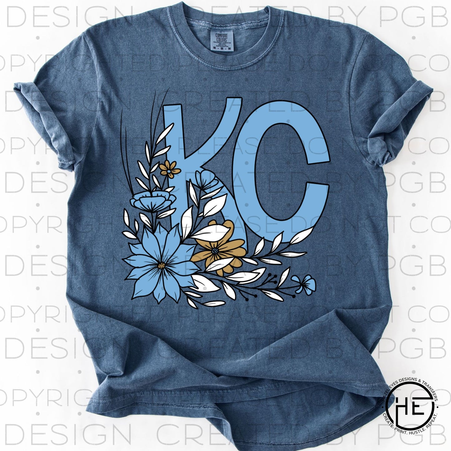 KC Royals Spring Flowers - DTF Transfer