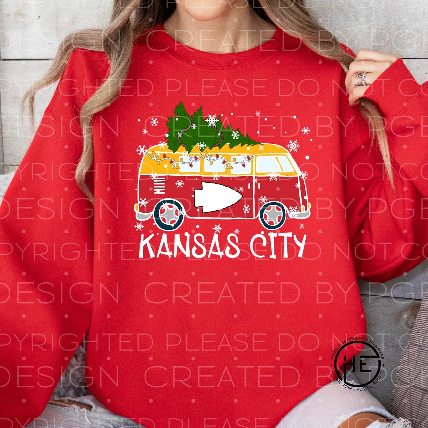 Christmas Van - DTF Transfer