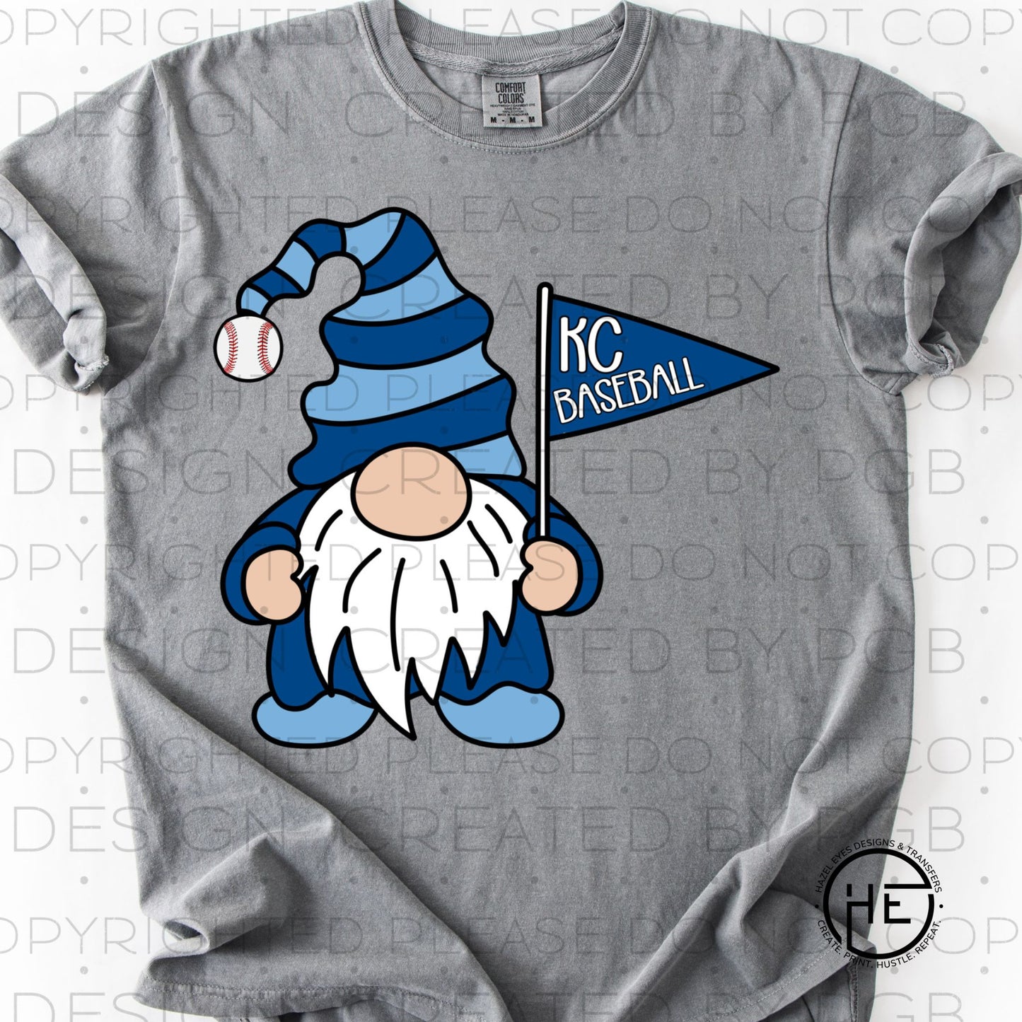 KC Baseball Gnome - DTF Transfer