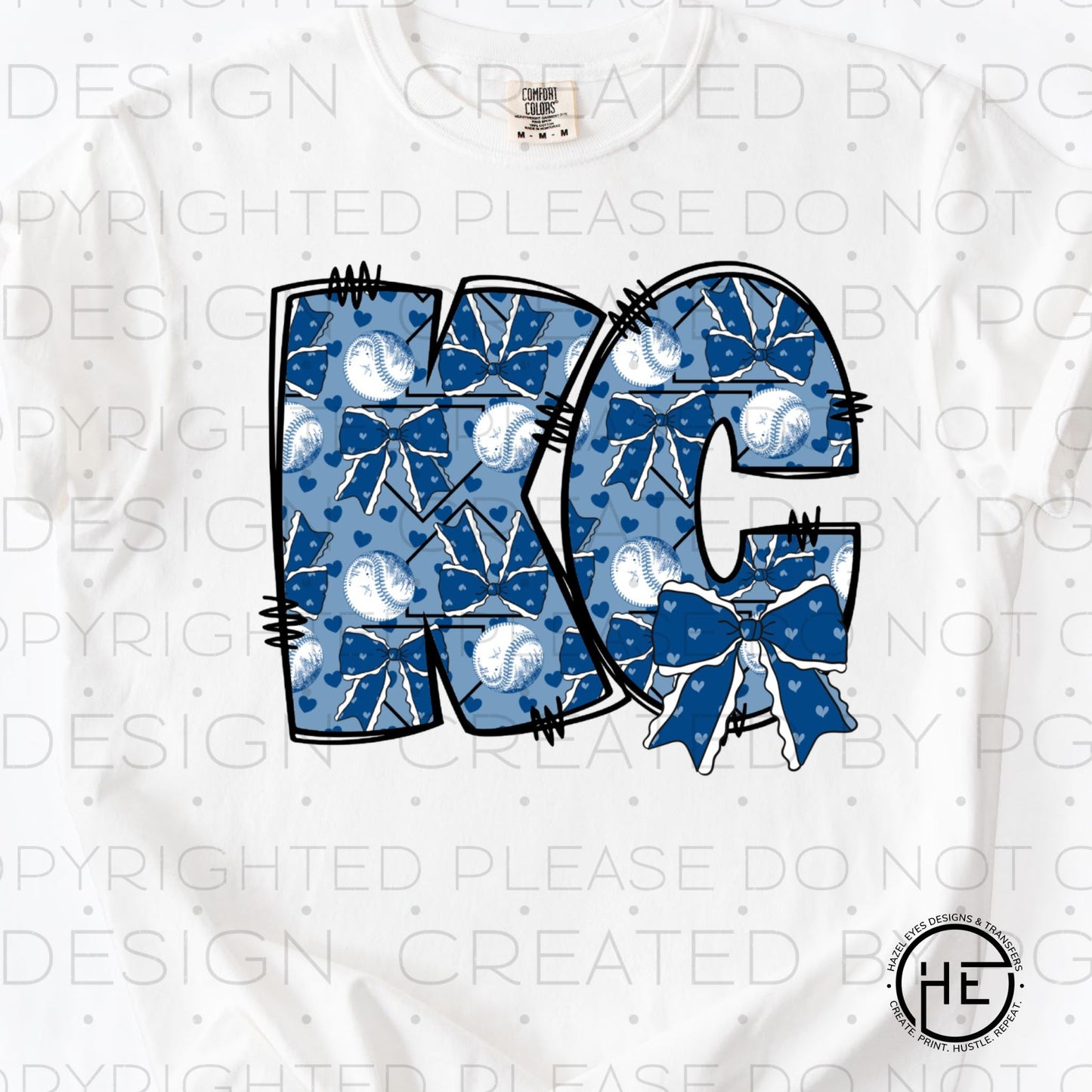 KC Sporting with Bow - DTF Transfer