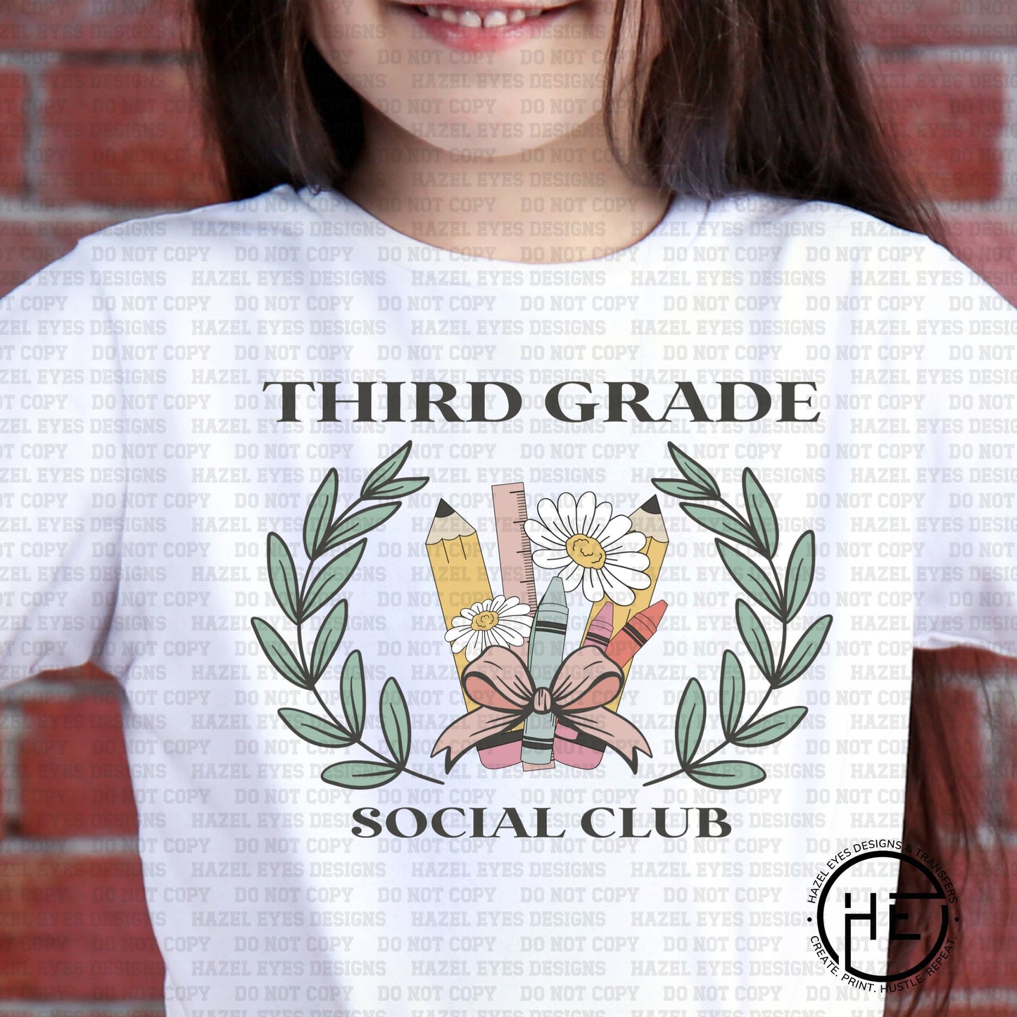 3rd Grade Social Club - DTF Transfer