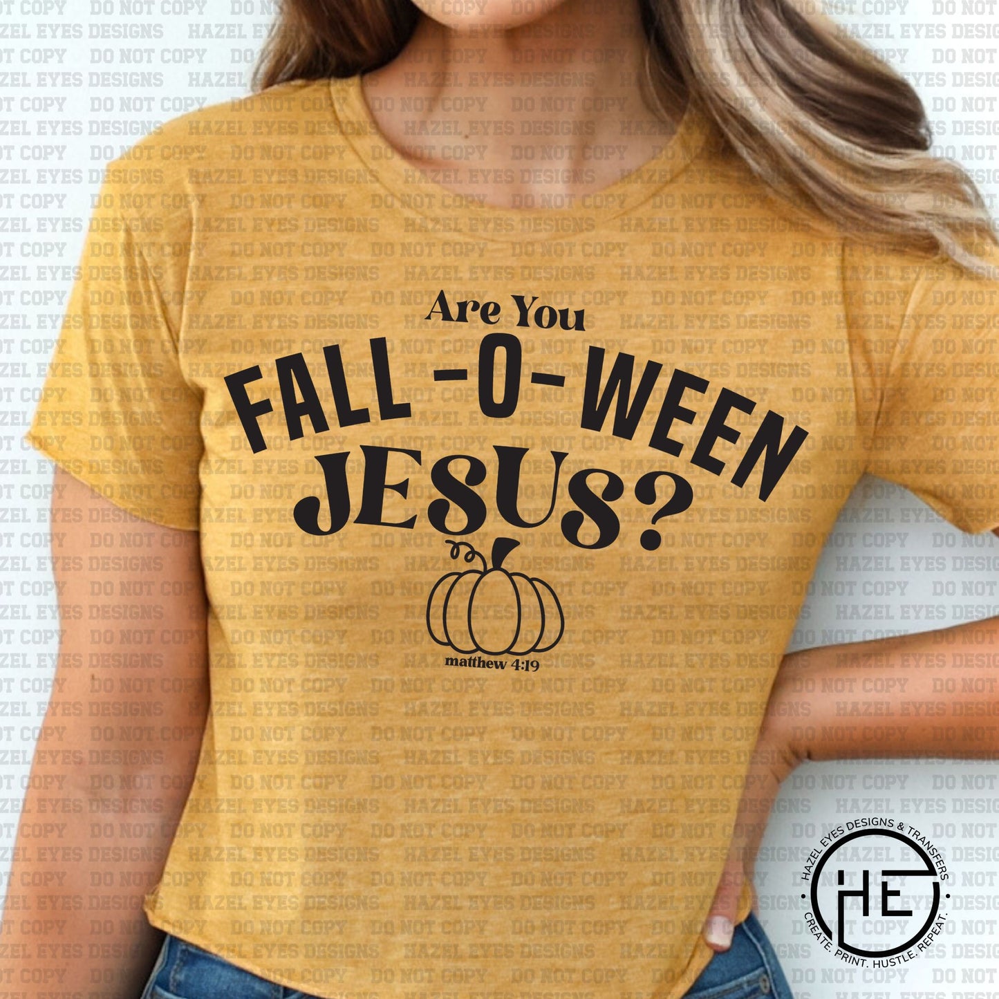 Fall-O-Ween Jesus - DTF Transfer