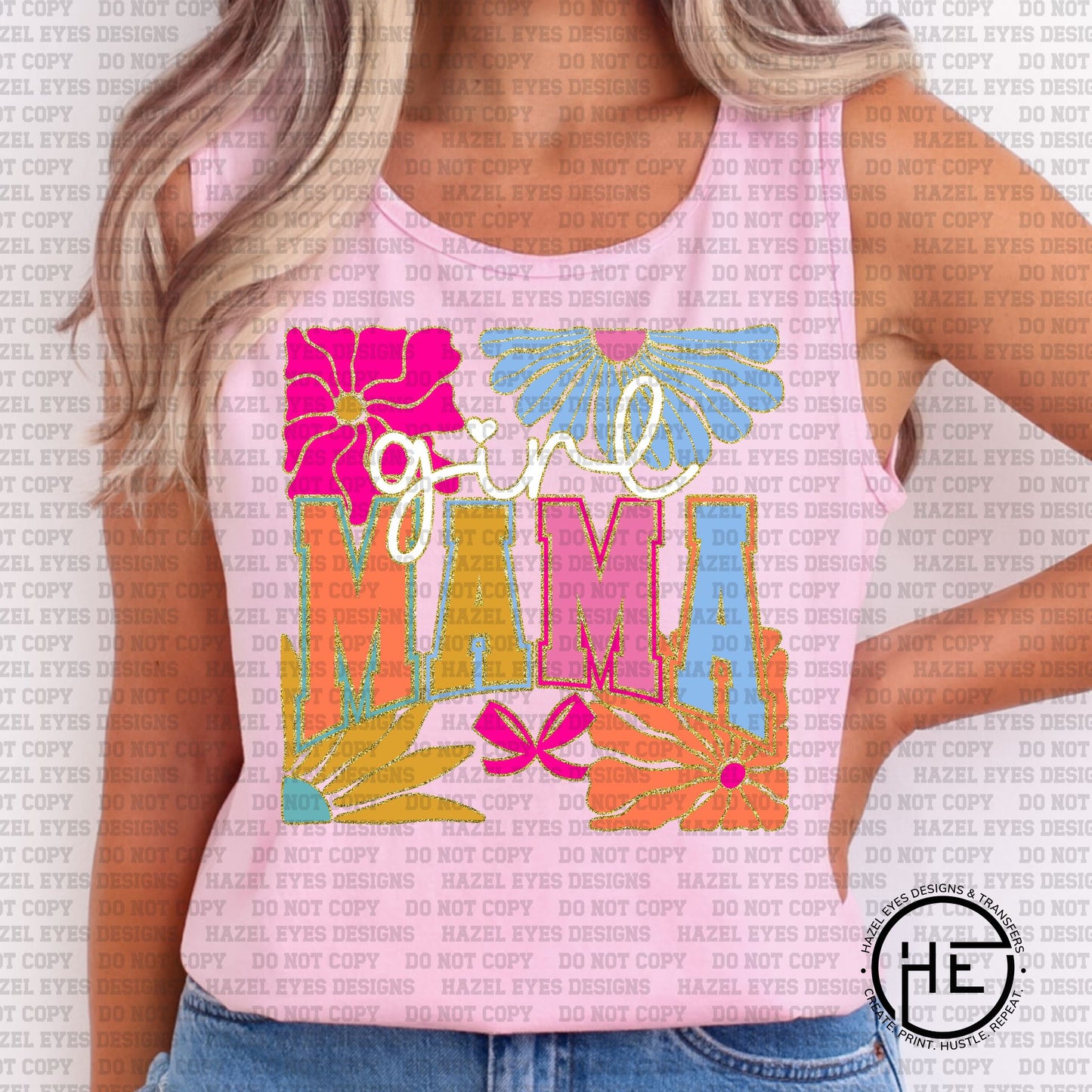 Girl Mama Floral - DTF Transfer
