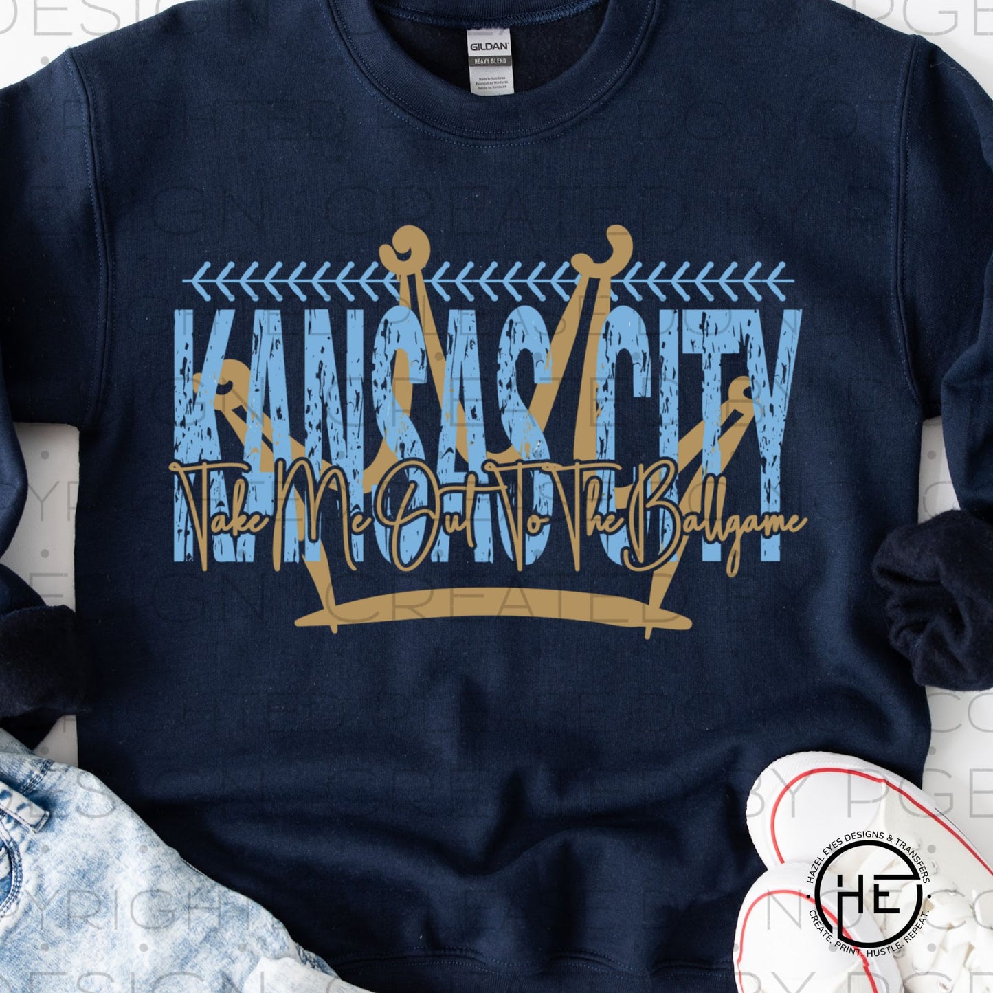 Kansas City Take Me Out to the Ballgame - DTF Transfer