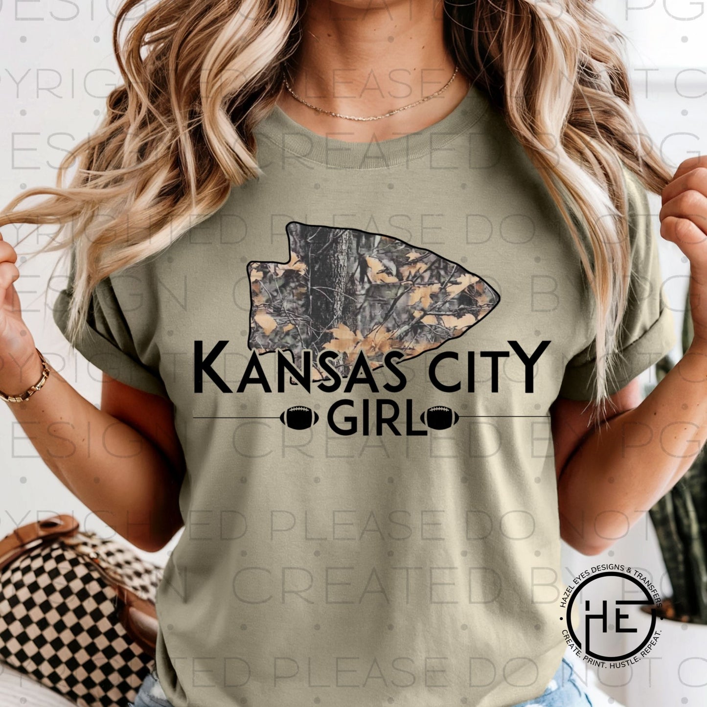 KC Camo Girl - DTF Transfer