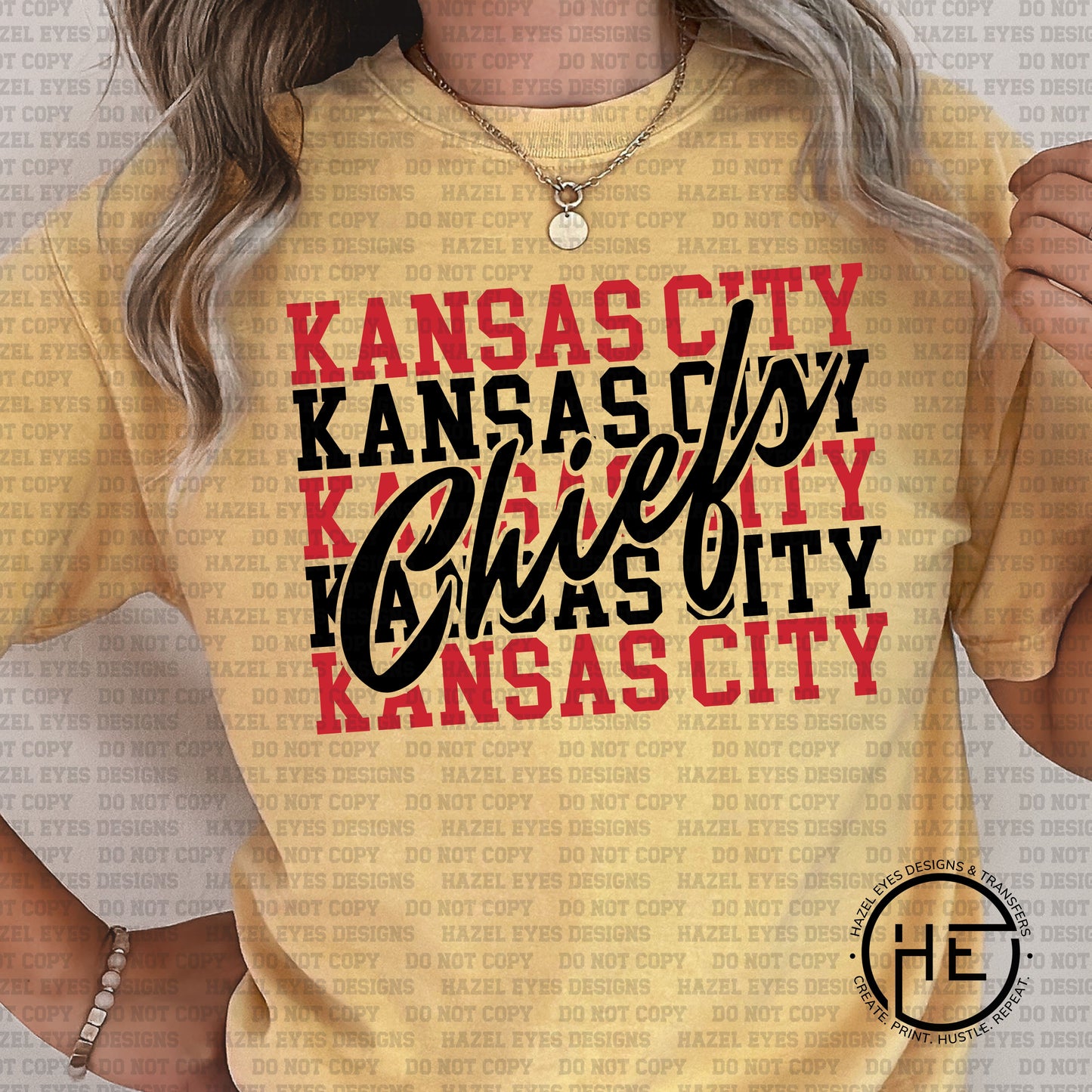 Kansas City Chiefs Red-Blk - DTF Transfer