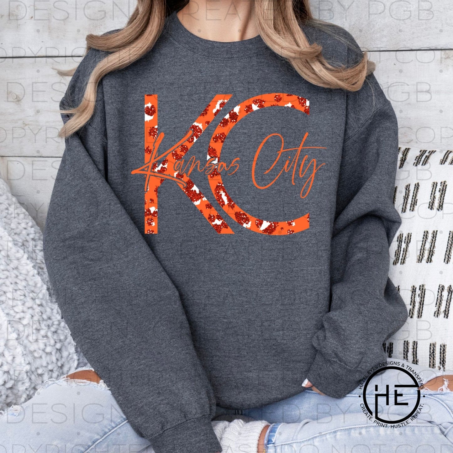 Orange Leopard KC - DTF Transfer