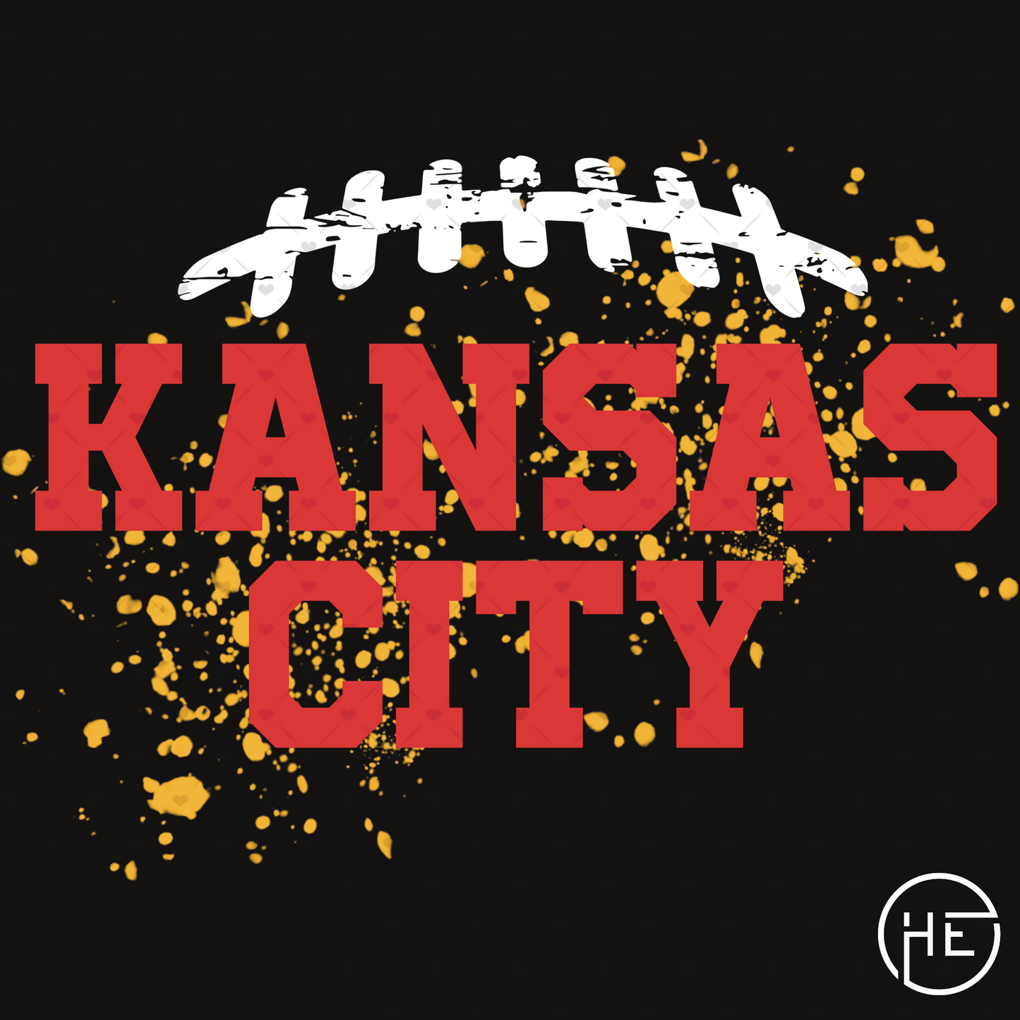Football Ink Splatter - DTF Transfer