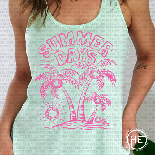 Pink Summer Days - DTF Transfer