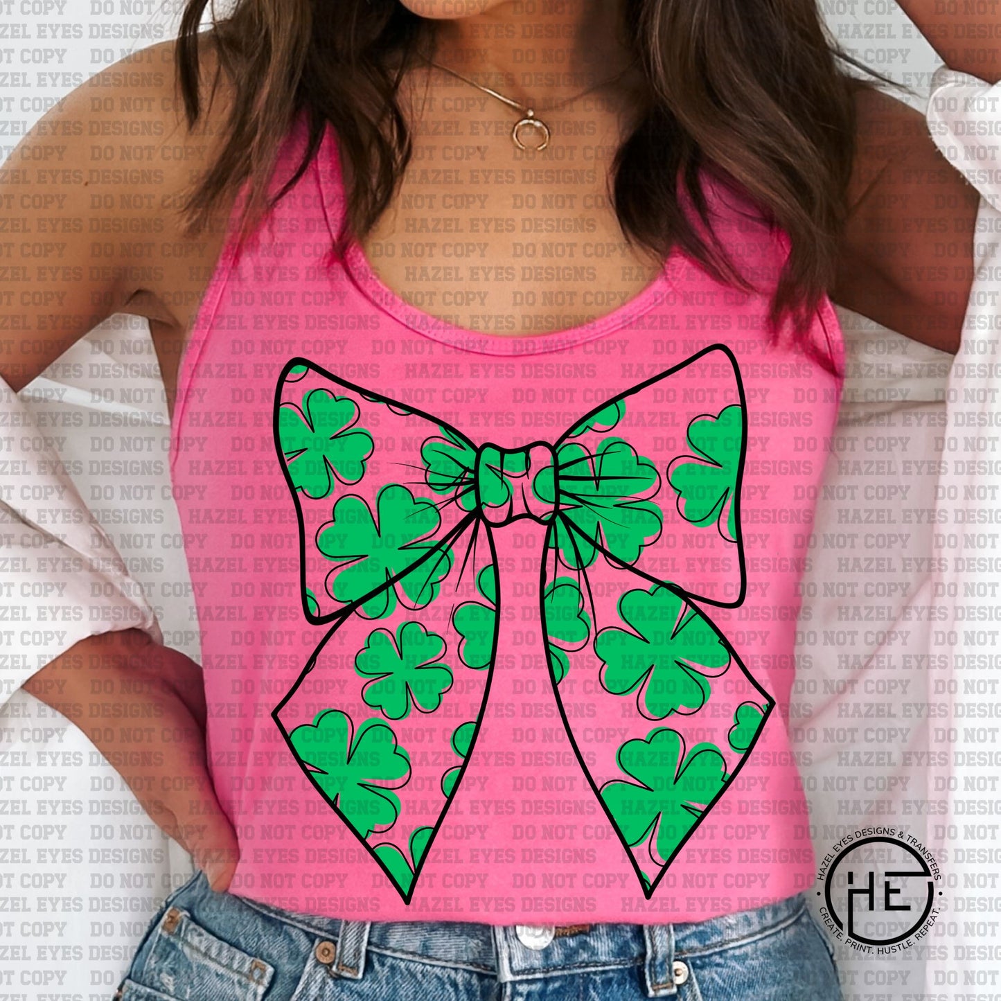Shamrock Bow - DTF Transfer