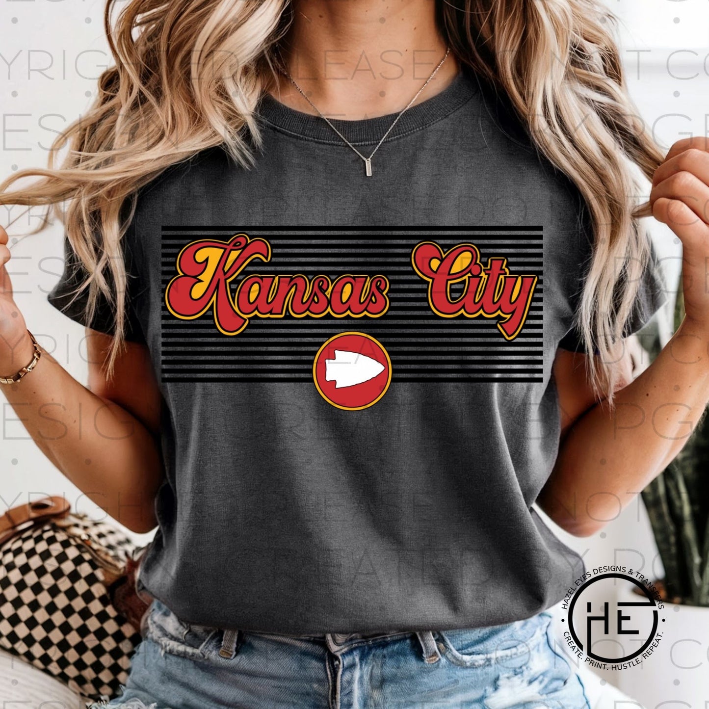 Kansas City Vintage Arrowhead - DTF Transfer