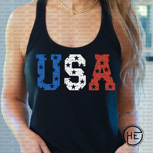 USA Stars - DTF Transfer