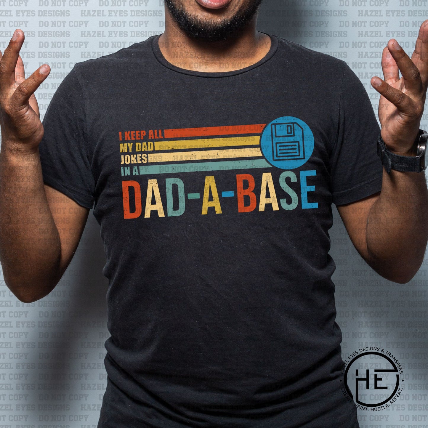 Dad Jokes in a Dad A Base - DTF Transfer