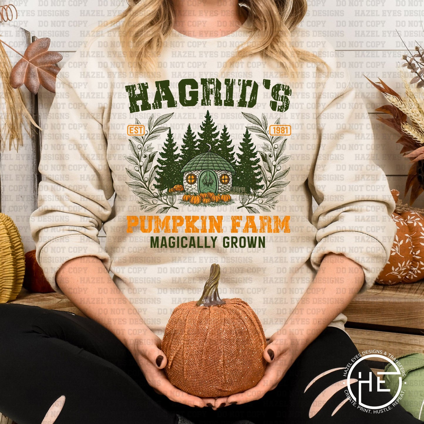 Hagrid's Magically Grown Pumpkin Patch - DTF Transfer