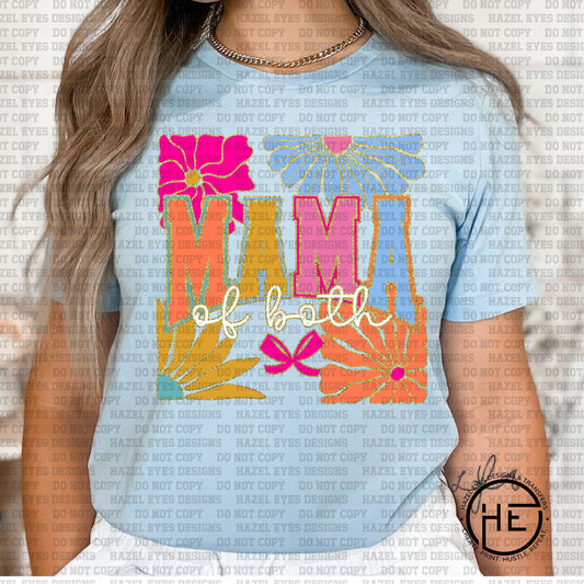 Mama of Both Floral - DTF Transfer