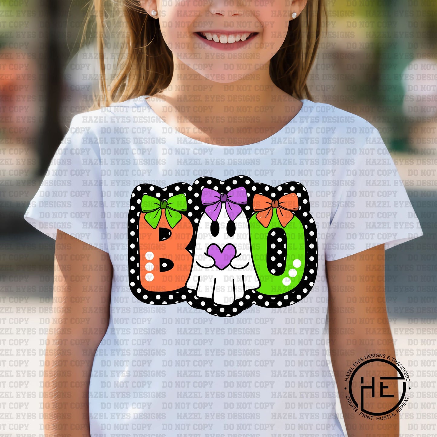 Polka Dot Boo - DTF Transfer