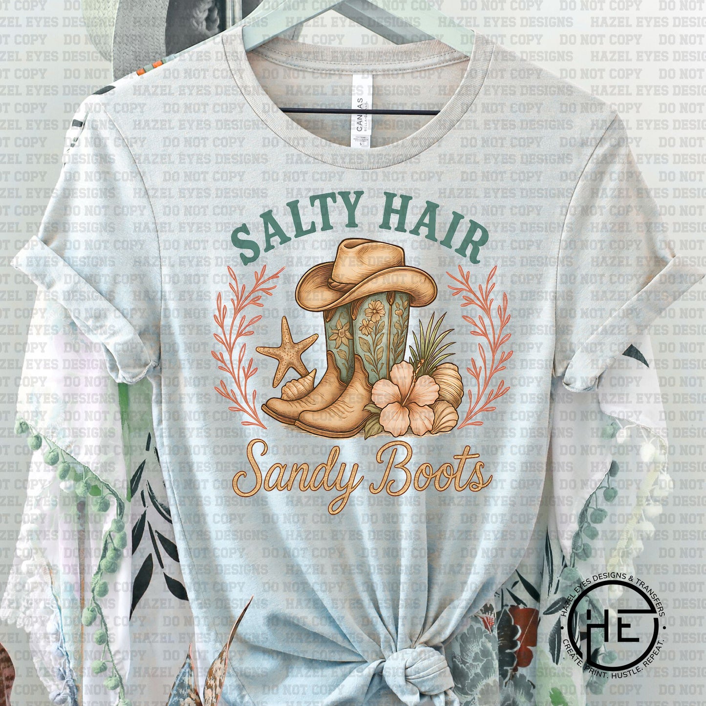 Salty Hair Sandy Boots - DTF Transfer