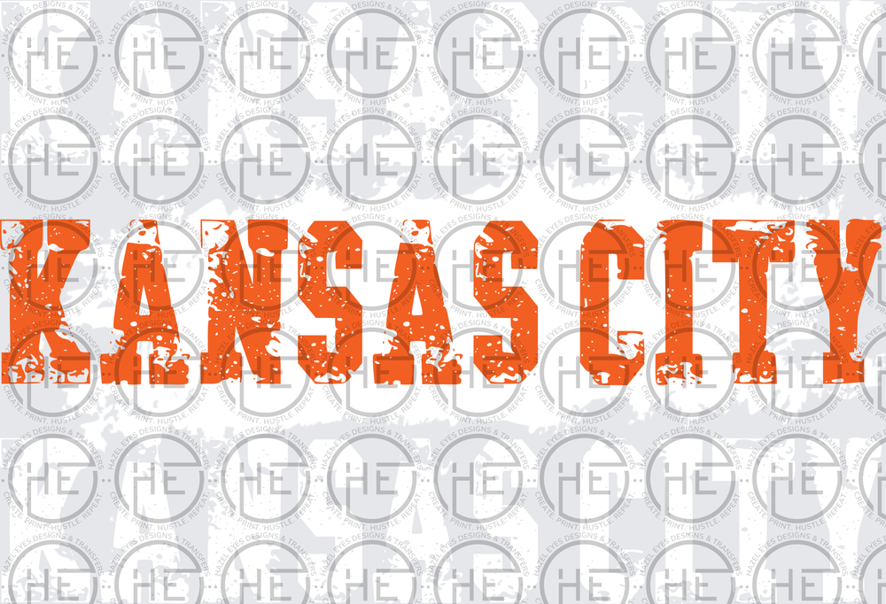 Kansas City Distressed Hockey - DTF Transfer
