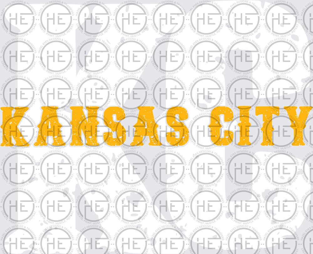Grunge KC Football - DTF Transfer