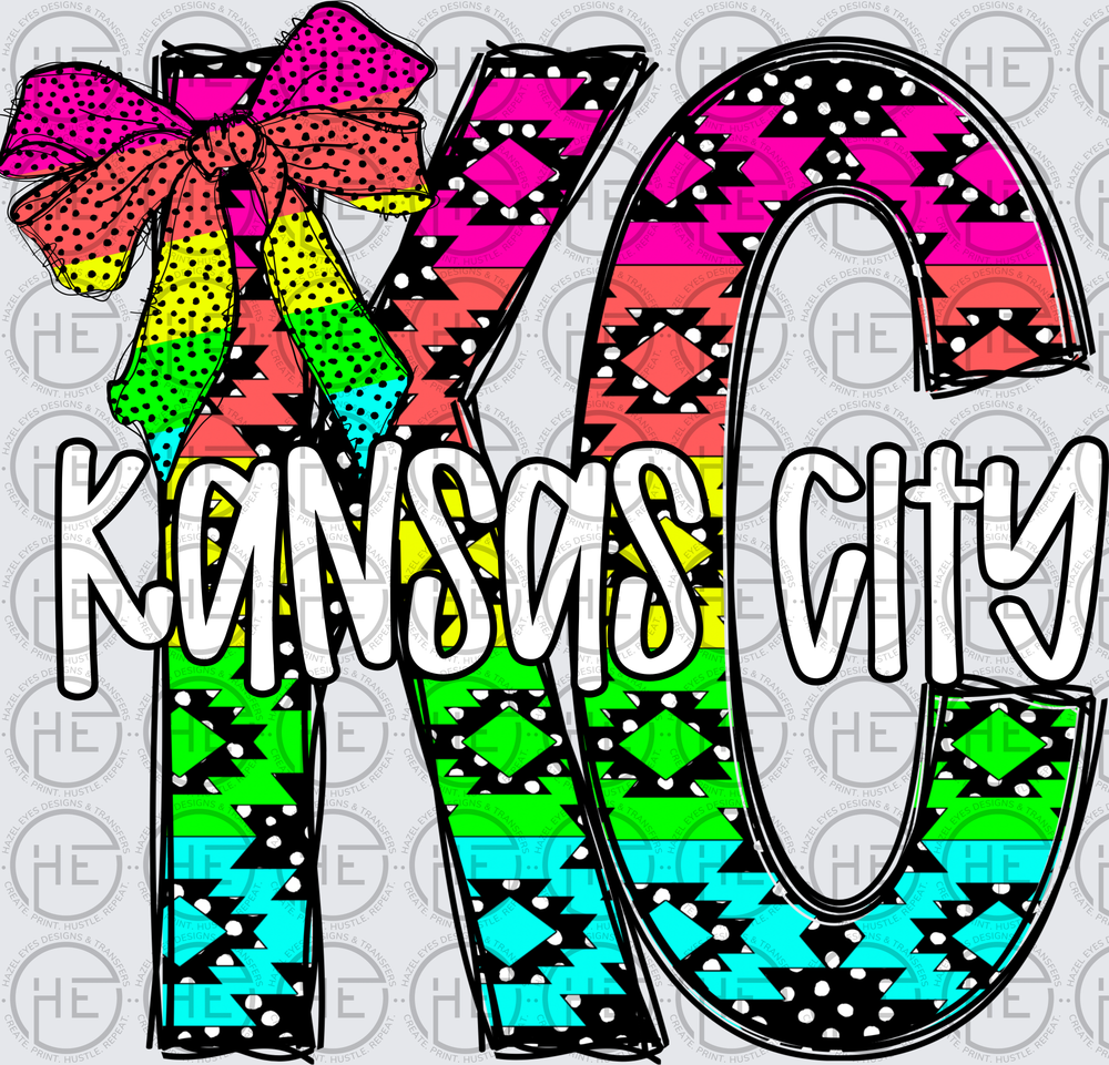 Neon Southwest Kansas City - DTF Transfer