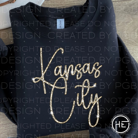 Faux Glitter KC - DTF Transfer