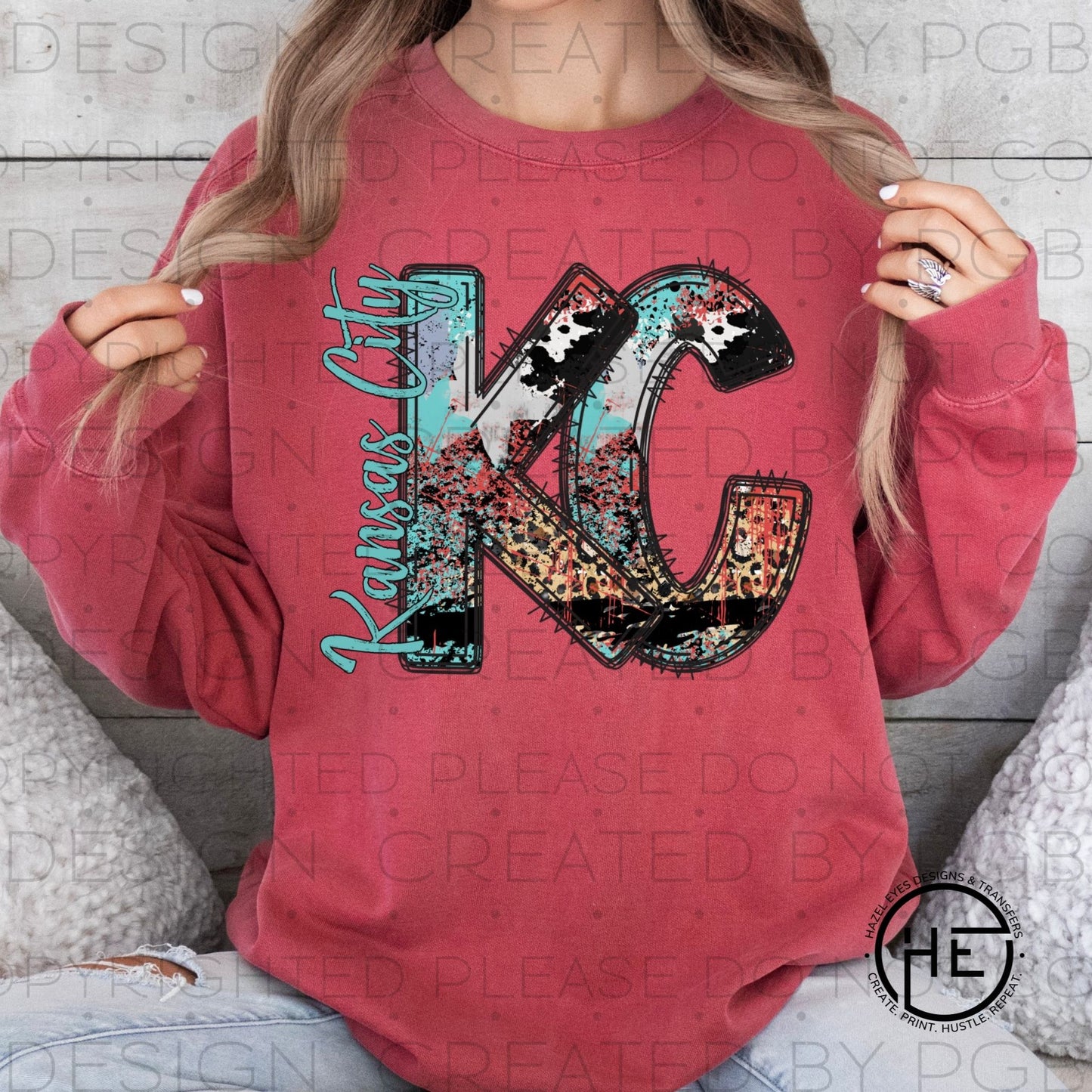 Splatter Leopard Soccer KC - DTF Transfer