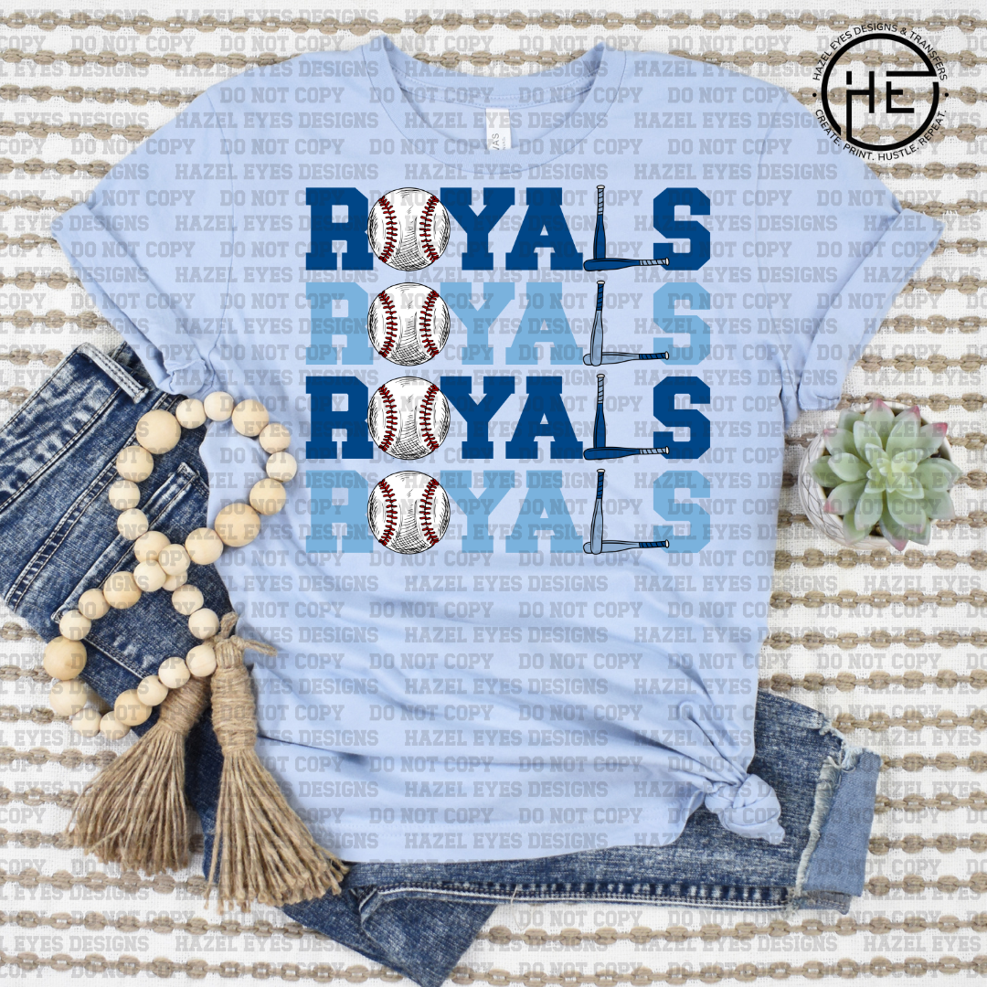 Royal's Bat Ball DTF Transfer