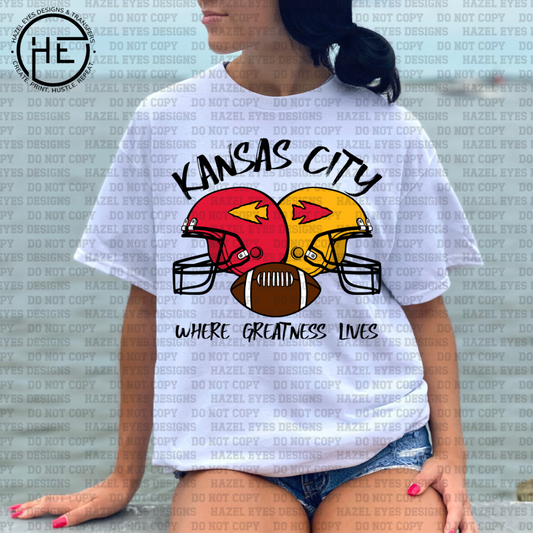 KC Where Greatness Lives DTF Transfer