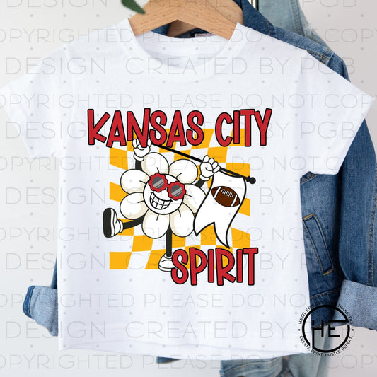 KC Spirit Flag Red- DTF Transfer