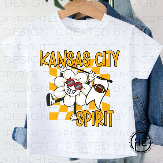 KC Spirit Flag Gold- DTF Transfer