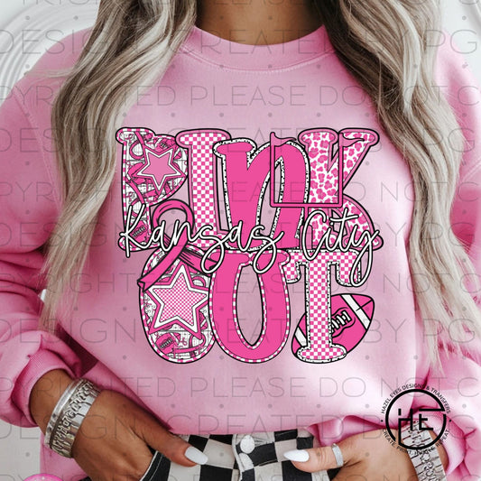 Pink Out Kansas City Football- DTF Transfer