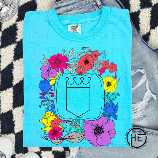 Neon Royals Floral - DTF Transfer