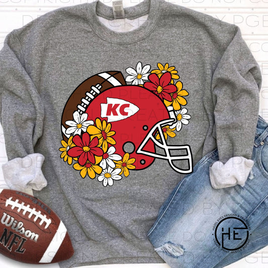 Chiefs Daisy Helmet- DTF Transfer