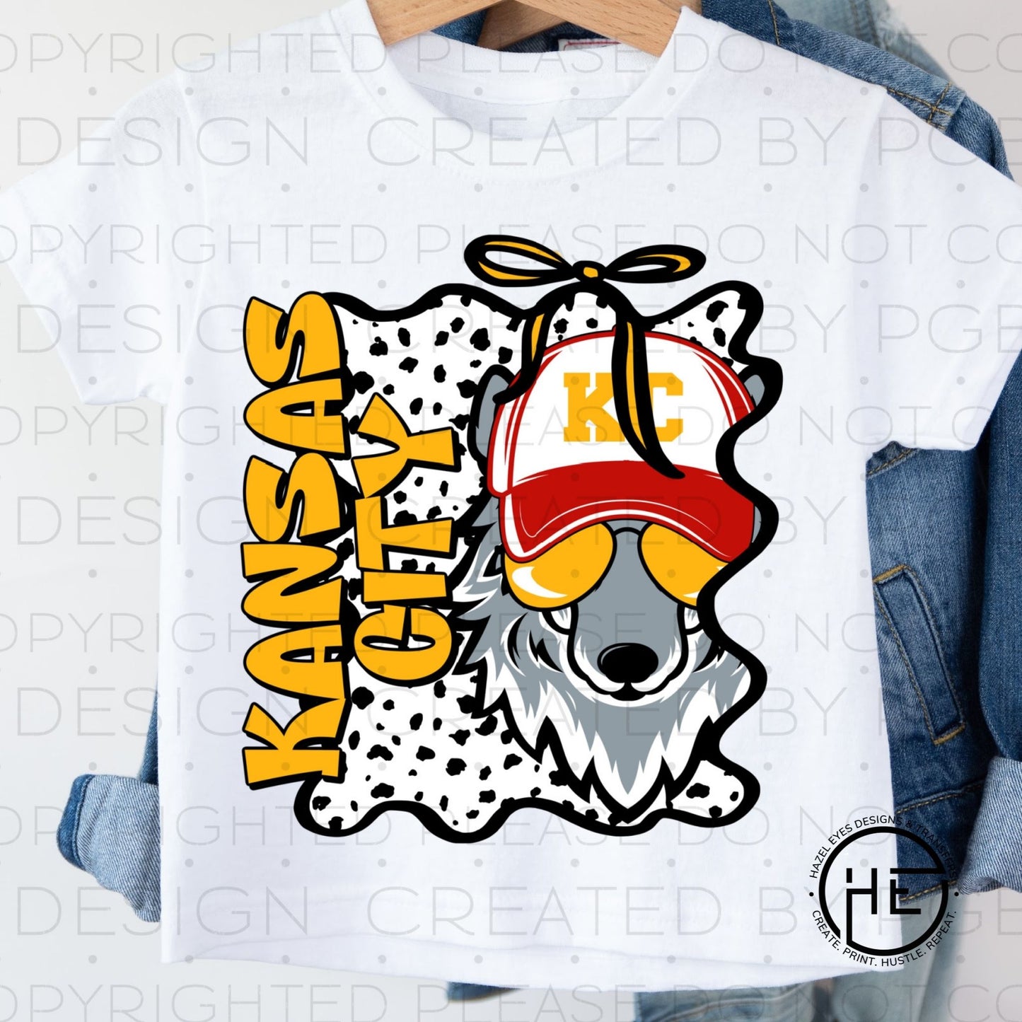 KC Wolf Graffiti - DTF Transfer