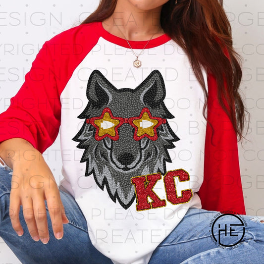 KC Wolf Bling - DTF Transfer