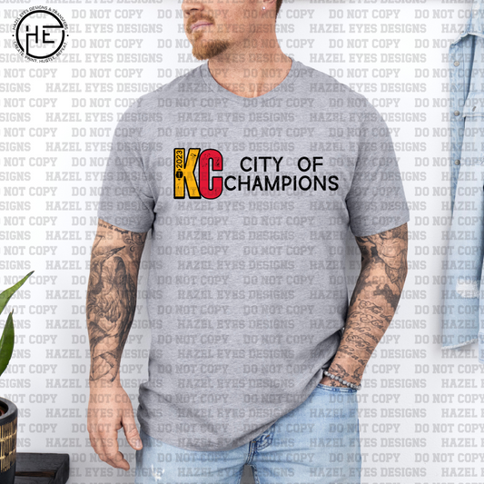 KC City Of Champions DTF Transfer
