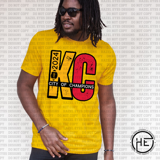 KC Yellow and Red DTF Transfer