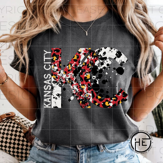 KC Leopard Splatter - DTF Transfer