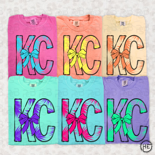 Yellow KC Tropical Leaves - DTF Transfer